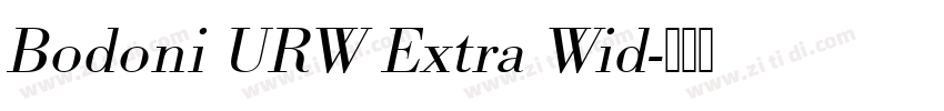 Bodoni URW Extra Wid字体转换